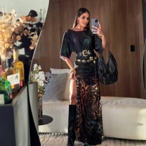Vestido Onça Parda