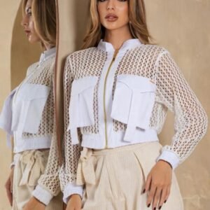 Jaqueta em renda White