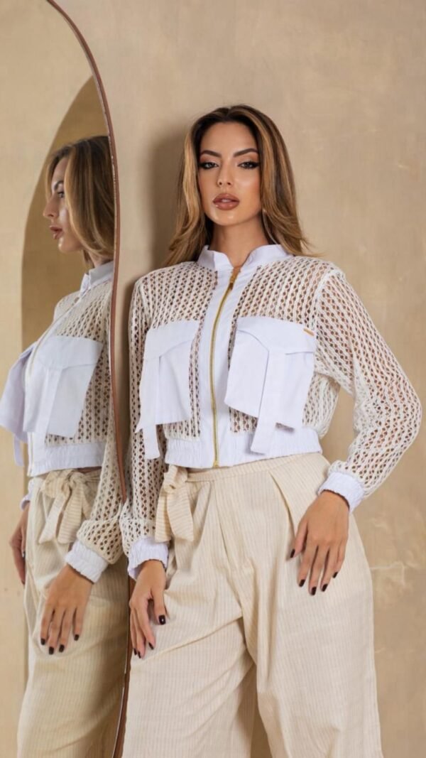Jaqueta em renda White