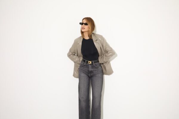 Blazer Forrado Verniz Cinza - Imagem 3