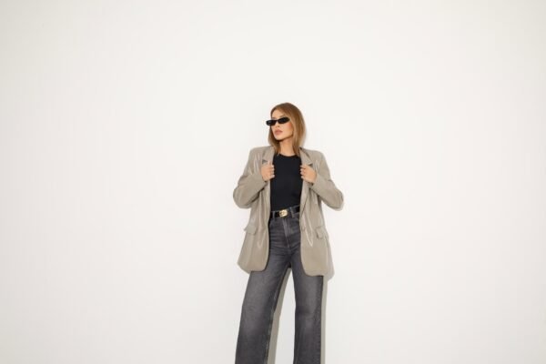 Blazer Forrado Verniz Cinza - Imagem 2