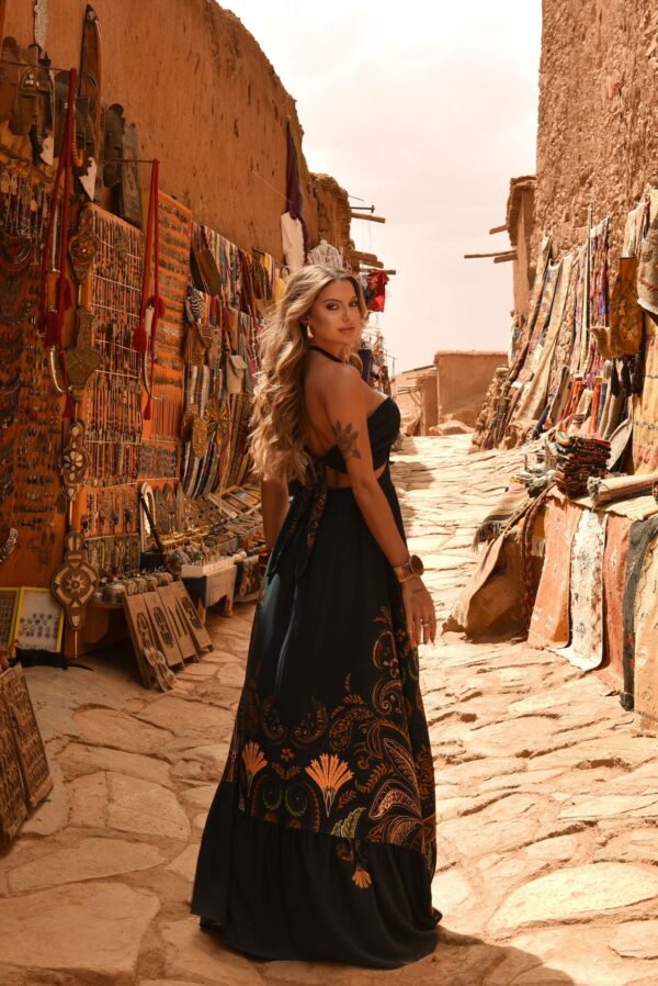 Vestido Longo Halter Duna - Imagem 2
