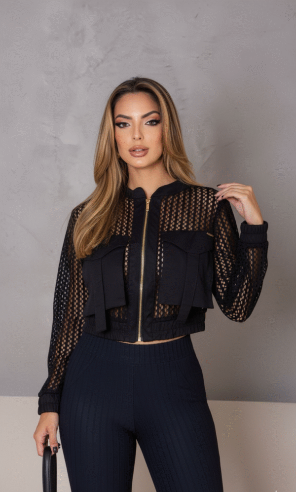 Jaqueta renda Black